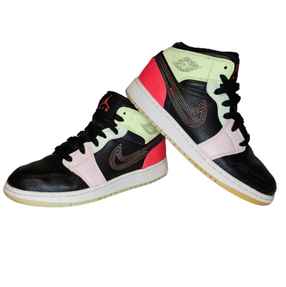 Jordan Other - Air Jordan 1 Kids Multicolored Leather Sneaker Size 4.5Y